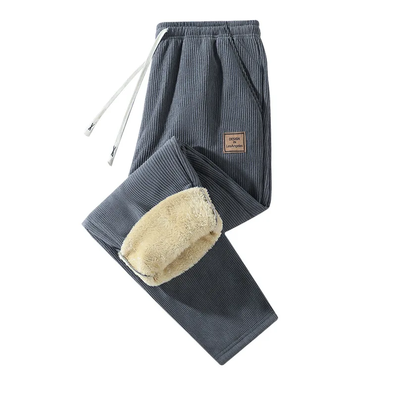 冬用、暖かい、厚手のコーデュロイ素材、フリース裏地、ドロース - Corduroy Pant Warm のレビューと価格