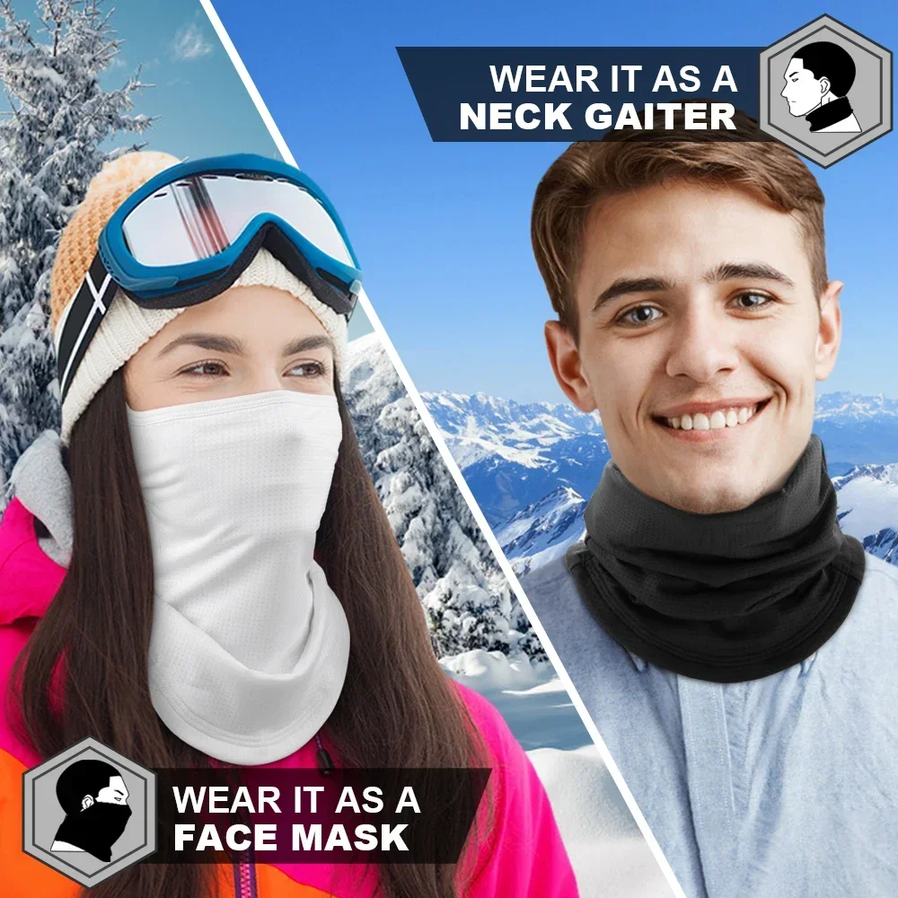 冬暖かいバンダナハーフフェイスマスクハングイヤーネックウォー - Neck Gaiter Fleece のレビューと価格