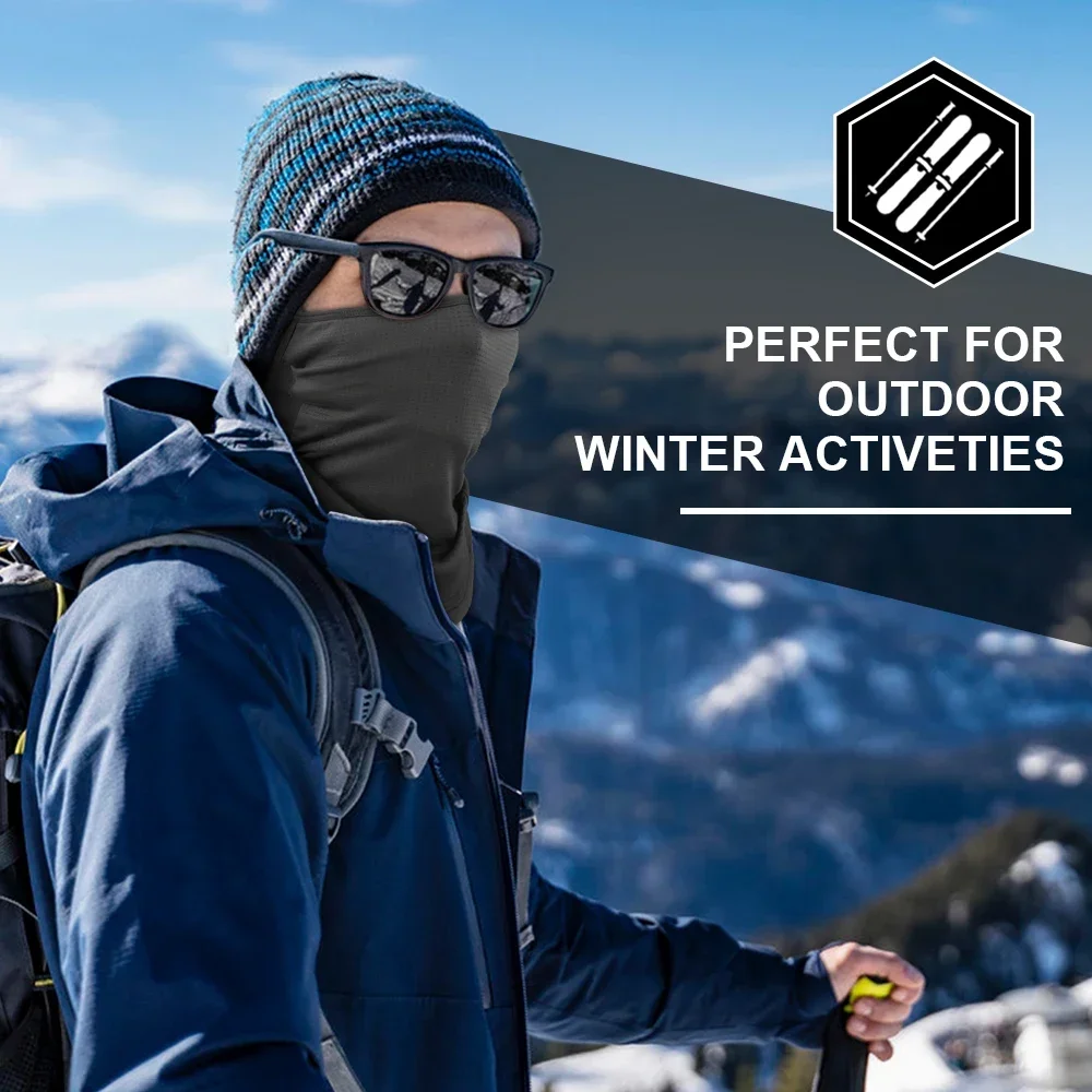 冬暖かいバンダナハーフフェイスマスクハングイヤーネックウォー - Neck Gaiter Fleece のレビューと価格