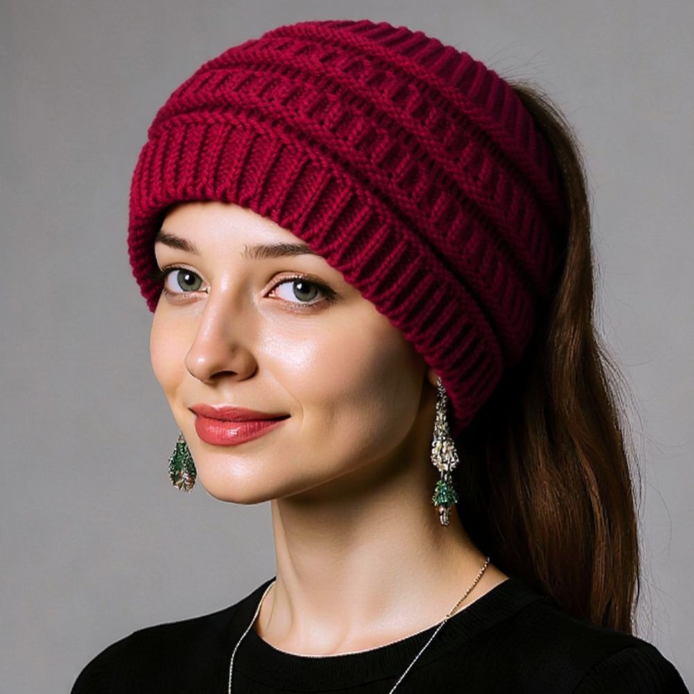 女性用、ニット素材のヘッドバンド。冬用、幅広、伸縮性のあるヘ - Fleece Ear Warmer Band のレビューと価格