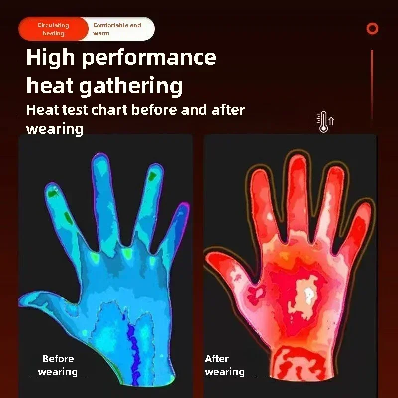 加熱手袋ハンドウォーマー電気サーマルグローブ防水スノーボード - Hand Warmer Electric のレビューと価格