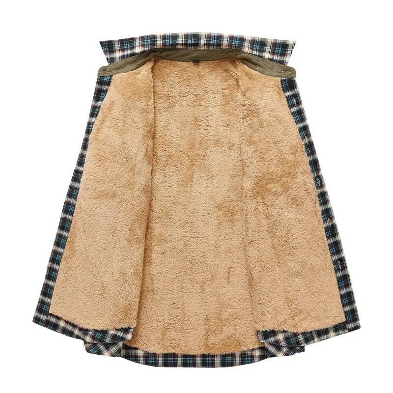メンズフリースジャケット,ウォームチェック柄シャツ,カジュア - Flannel Shirt Lined のレビューと価格